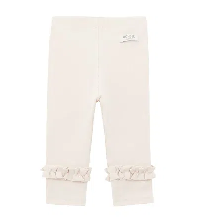 Donsje Baby Marit Cotton-blend Leggings In Neutral