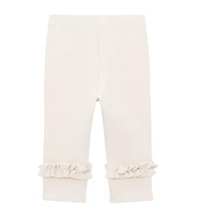 Donsje Baby Marit Cotton-blend Leggings In Neutral