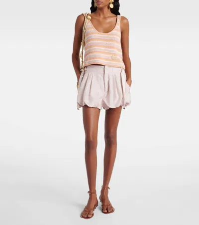 Chloé Cotton Gabardine Shorts In White