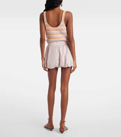 Chloé Cotton Gabardine Shorts In White