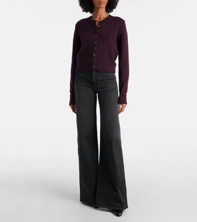 Khaite Delmonico Patch Pocket Wide-leg Jeans In Black