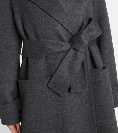 Joseph Womens Smoke Arline Double-face Wool And Cashmere-blend Coat In Gray