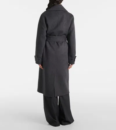 Joseph Womens Smoke Arline Double-face Wool And Cashmere-blend Coat In Gray