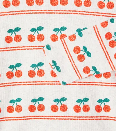 Tinycottons Cherry Printed Cotton-blend T-shirt In Multi
