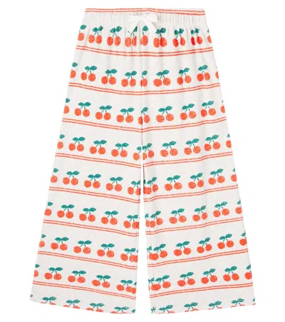 CHERRY印花棉质混纺运动裤