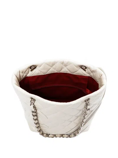 Pre-owned Chanel 2006-2008 Cambon Shoulder Bag In Neutral