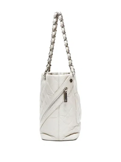 Pre-owned Chanel 2006-2008 Cambon Shoulder Bag In Neutral