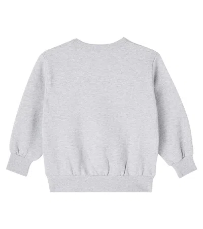 FLOWER印花棉质针织运动衫