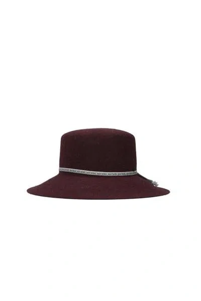 Maison Michel New Kendall Collapsible Hat In Brown