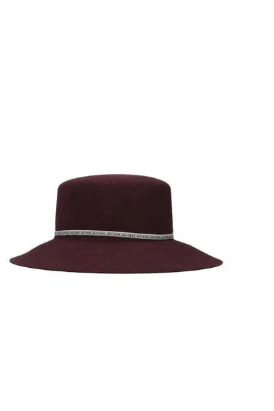 Maison Michel New Kendall Collapsible Hat In Brown