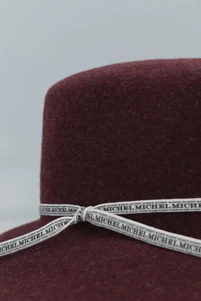 Maison Michel New Kendall Collapsible Hat In Brown