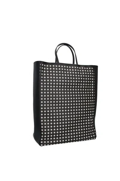 10 Corso Como Monogram Pattern Tote In Black