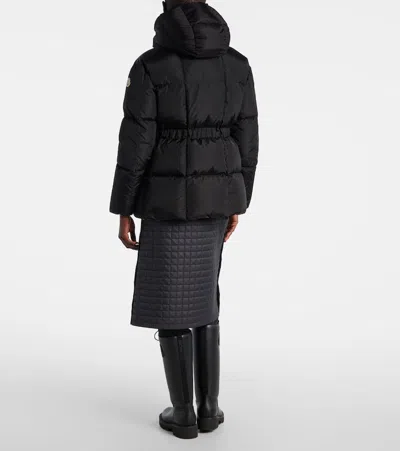 Moncler Womens Black Agneux Hooded Shell-down Jacket In Black