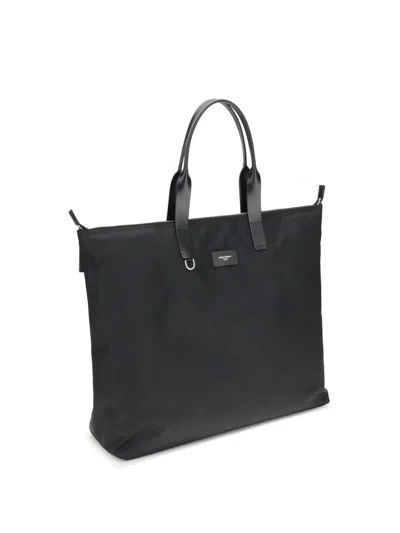 Dolce & Gabbana Structured Tote Bag With Metal Hardware And Top Handles In Black