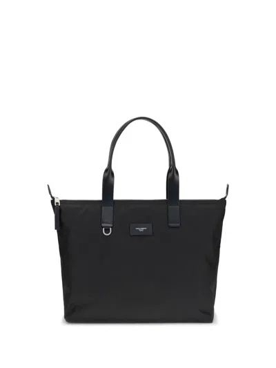 Dolce & Gabbana Structured Tote Bag With Metal Hardware And Top Handles In Black