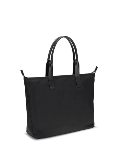 Dolce & Gabbana Structured Tote Bag With Metal Hardware And Top Handles In Black