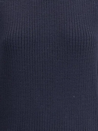Ella Merino Wool Sweater In Blue