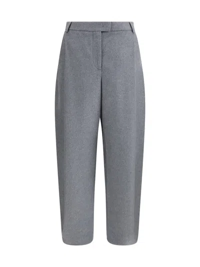 Giorgio Armani Women Silk Flannel Pants In Multi