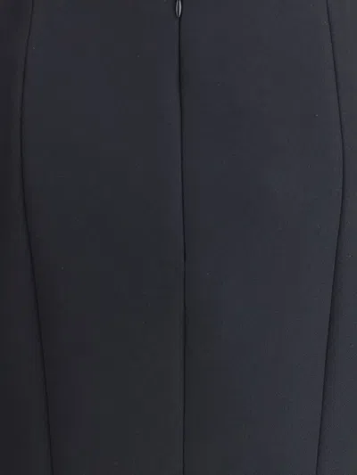 Giorgio Armani Techno Scuba Pencil Skirt In Black