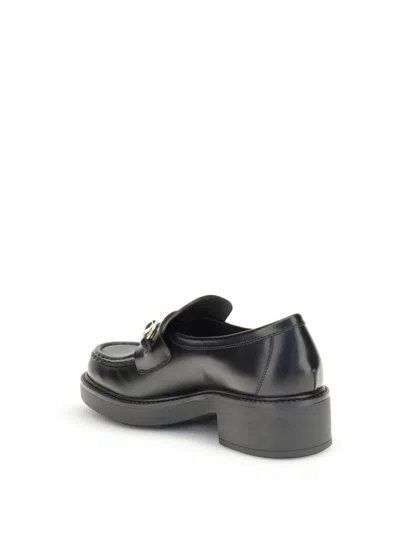 Gucci 40mm Horsebit Loafers In Black