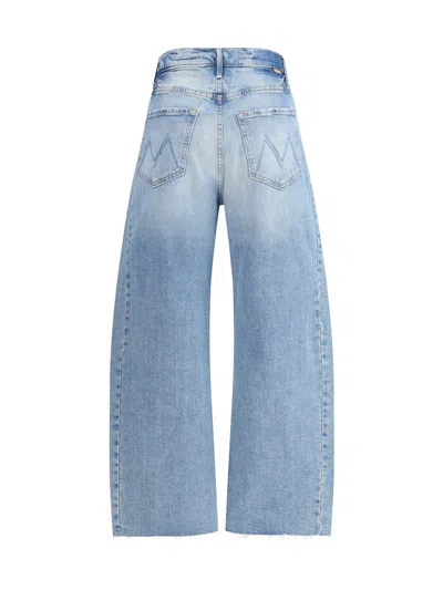 Mother The Half Pipe Ankle Frayed Jeans In Blue