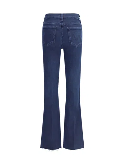 Mother Weekender Fray Crop Flare Jeans In Blue