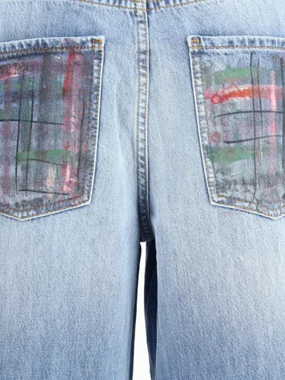Ella Wide-leg Jeans In Blue