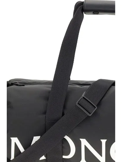 Moncler Duddle Gym Weekeng Black Polyamide Tote Bag In Black