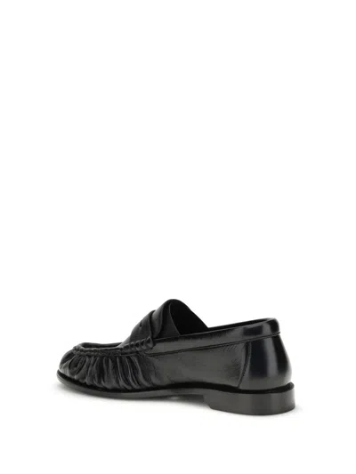 Saint Laurent Le Loafer Penny Slipppers In Black