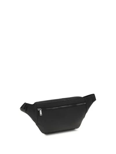 Dsquared2 Logo-embossed Canvas Belt Bag In Black