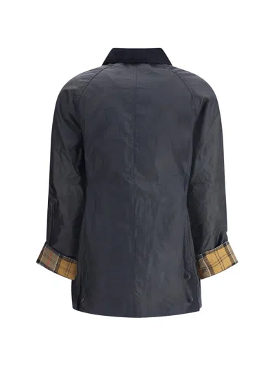 Barbour Breadnell Waxed Jacket In Blue