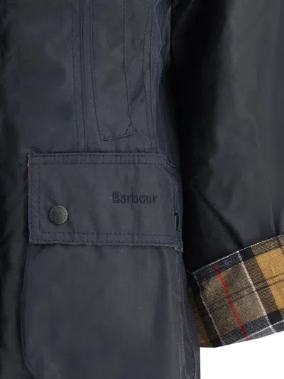 Barbour Breadnell Waxed Jacket In Blue