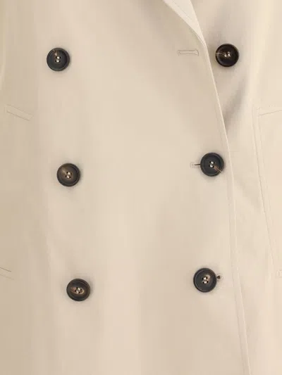Brunello Cucinelli Wide-lapels Jewel-embellished Jacket In White