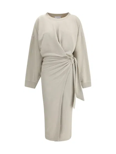 Isabel Marant Étoile Dress Isabel Marant Etoile Woman Color Ecru In Gray