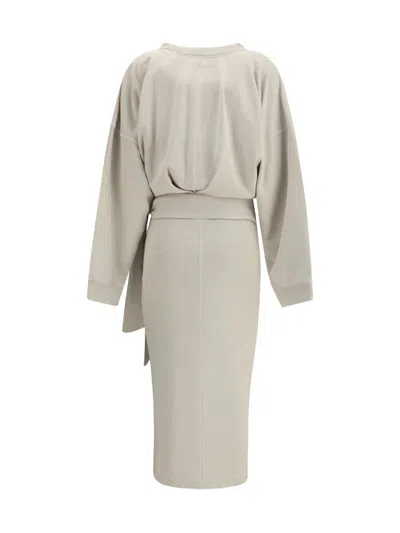 Isabel Marant Étoile Dress Isabel Marant Etoile Woman Color Ecru In Gray