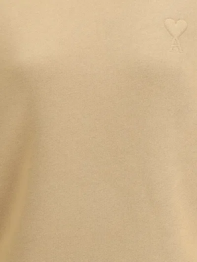 Ami Alexandre Mattiussi Ami Paris Women Ami De Coeur Embosse Sweatshirt In Neutral