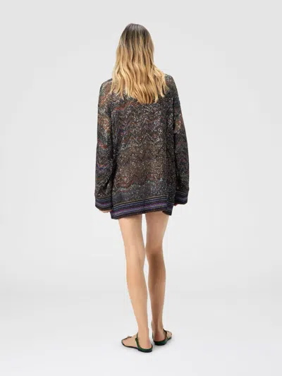 Missoni Zigzag Pattern Cardigan Sweaters And Cardigans Multicolor In Brown