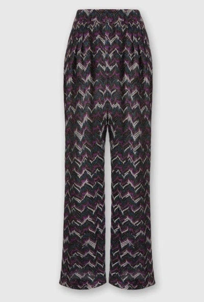 Missoni Jacquard Straight-leg Trousers In Multi