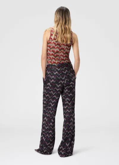 Missoni Jacquard Straight-leg Trousers In Multi