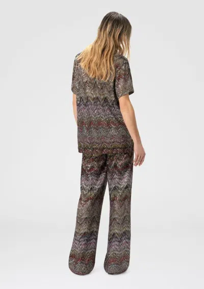 Missoni Caperdoni Short Sleeve T-shirt With Sequin In Multi