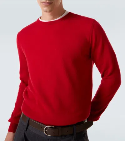 Rubinacci Cashmere Sweater In Red