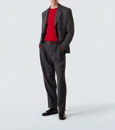 Rubinacci Cashmere Sweater In Red