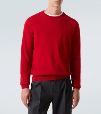 Rubinacci Cashmere Sweater In Red