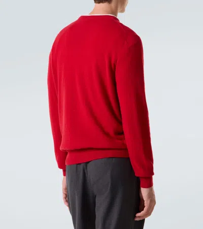 Rubinacci Cashmere Sweater In Red