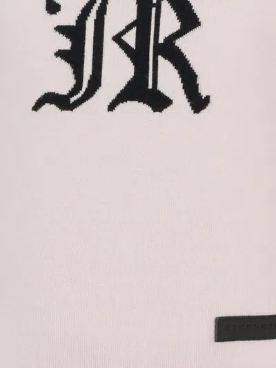 John Richmond Junior Logo-embroidered Crew-neck Sweater In Pink