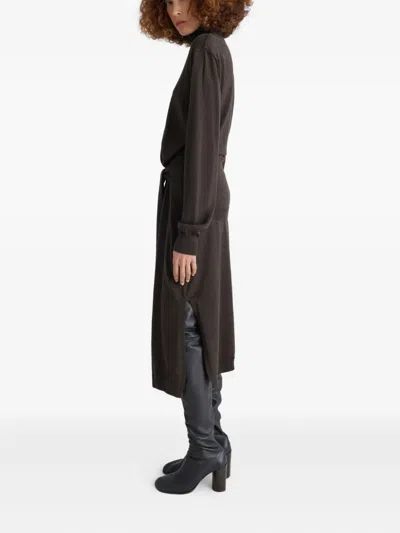 Lemaire Trompe L'oeil Dress In Brown