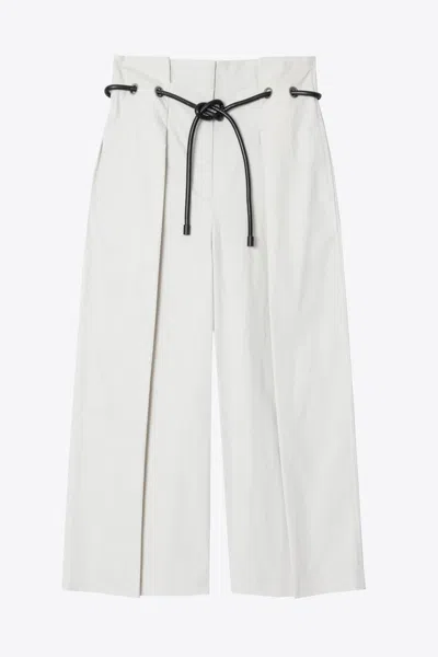 3.1 Phillip Lim Cropped Wide Leg Origami Trouser In White
