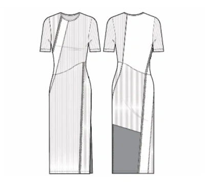 3.1 Phillip Lim Multi Rib Ss Combo T-shirt Drs In White