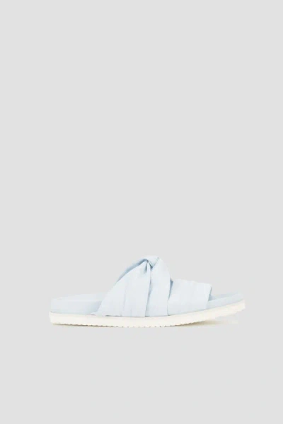 3.1 Phillip Lim Twisted Leather Pool Slide In Neutral