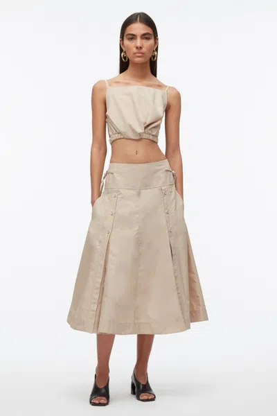 3.1 Phillip Lim Twisted Open Back Cami In Brown